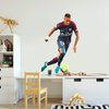Naklejka na ścianę Neymar prowadzi piłkę przy prawej nodze 90 cm na 60 cm 