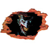 Naklejka na ścianę 3D JOKER demoniczny uśmiech 90 cm na 60 cm