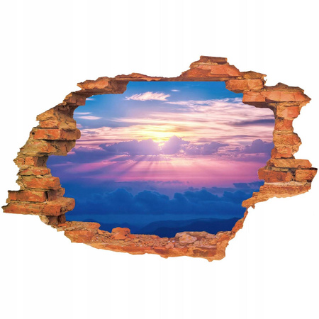 Naklejka na ścianę 3D Niebo zachód słońca 90 cm na 60 cm